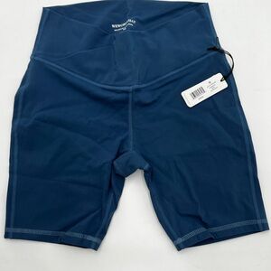 New Women’s‎ Weworewhat splice biker shorts color pale navy size M